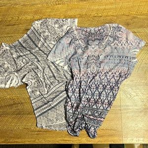 Embellished tops (set of 2)
